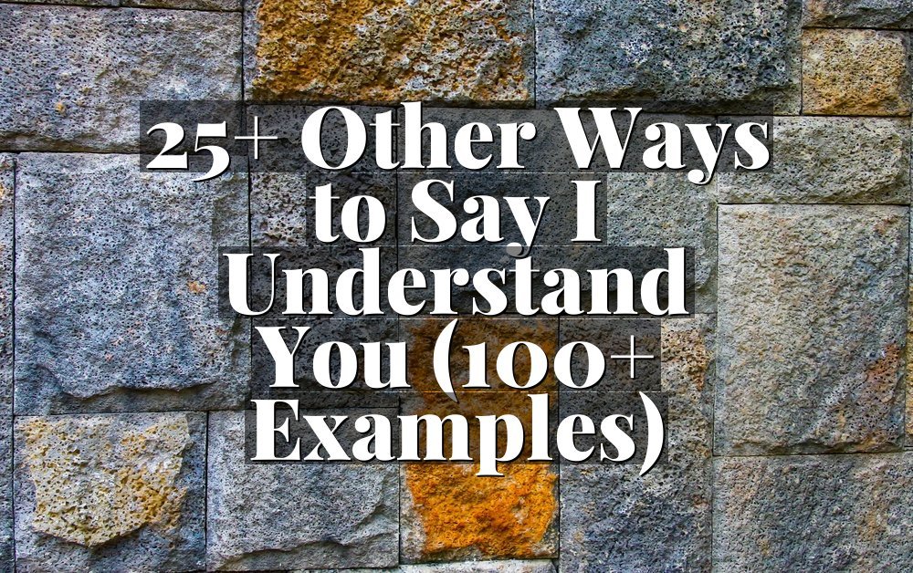 25+ Other Ways to Say I Understand You (100+ Examples)