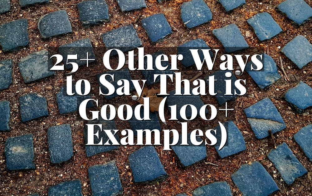 25+ Other Ways to Say That is Good (100+ Examples)