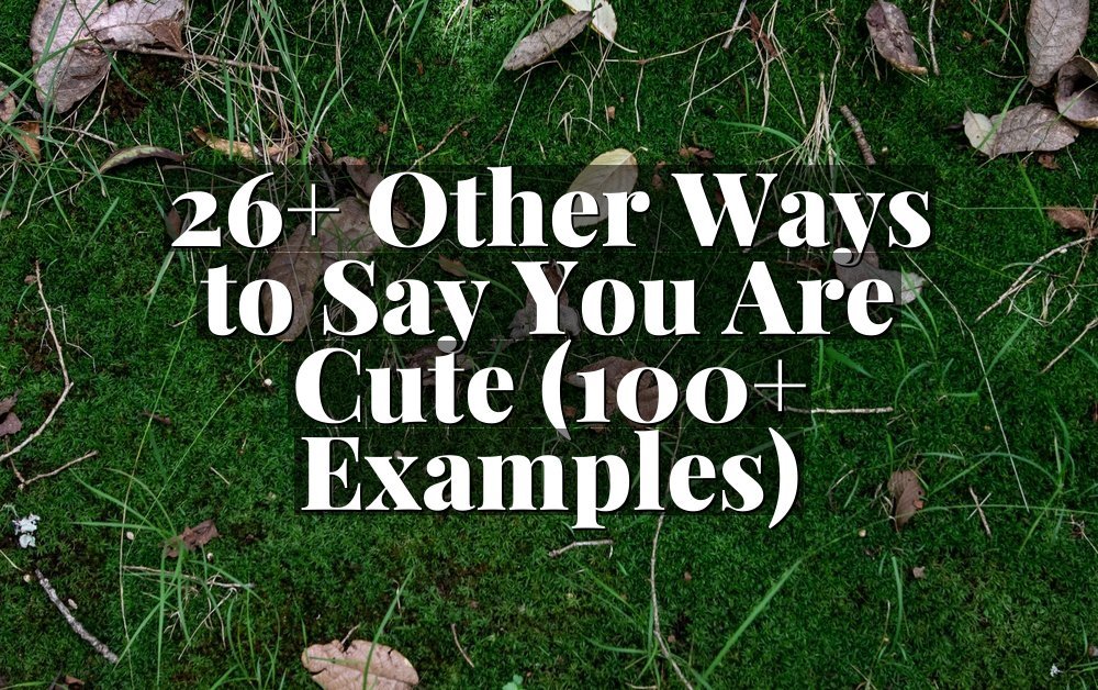 26+ Other Ways to Say You Are Cute (100+ Examples)