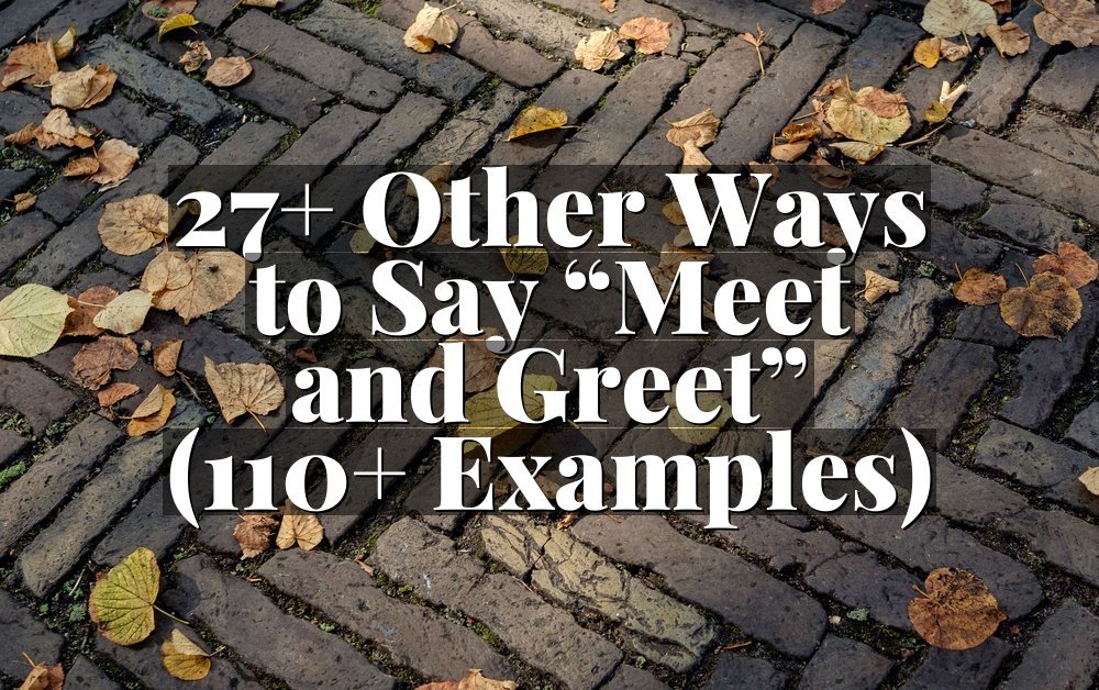 27+ Other Ways to Say “Meet and Greet” (110+ Examples)