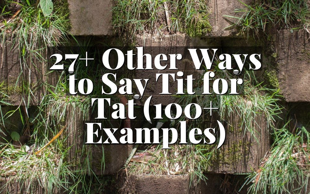 27+ Other Ways to Say Tit for Tat (100+ Examples)