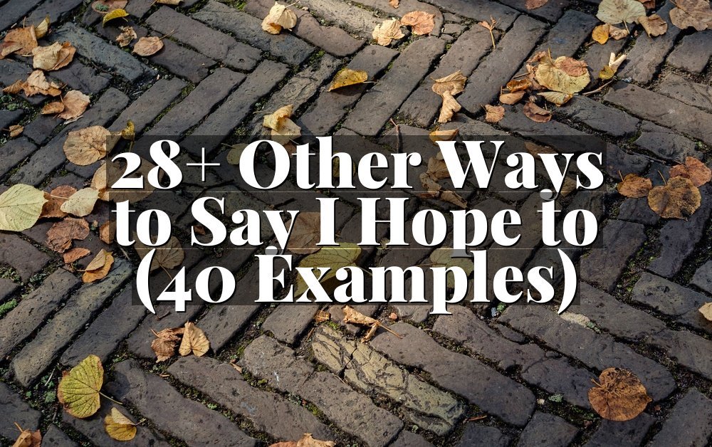 28+ Other Ways to Say I Hope to (40 Examples)