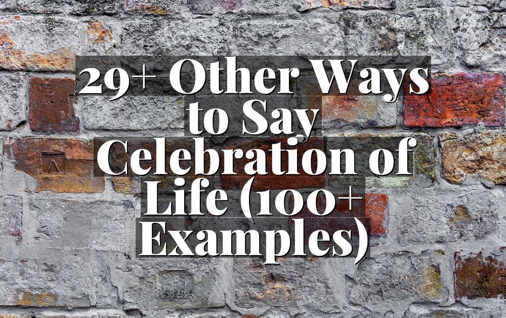 29+ Other Ways to Say Celebration of Life (100+ Examples)